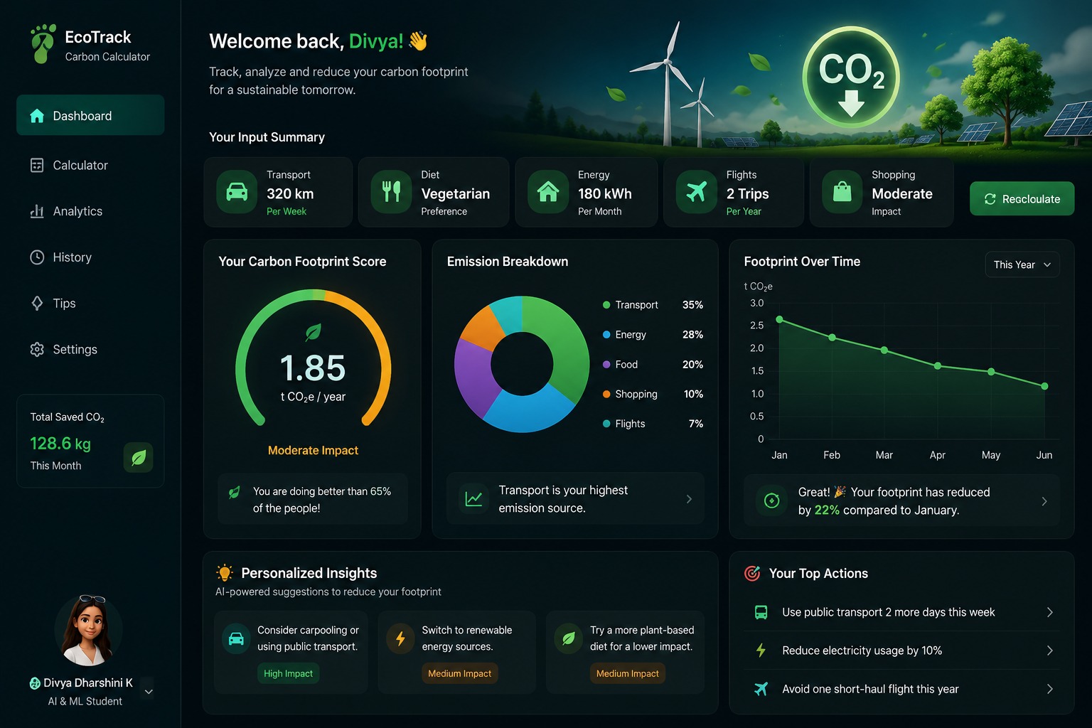 AI Carbon Footprint Calculator
